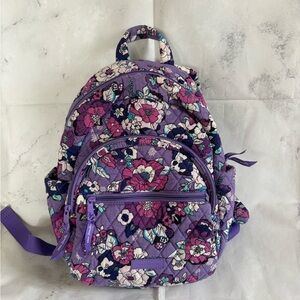 Vera Bradley Purple Floral Backpack